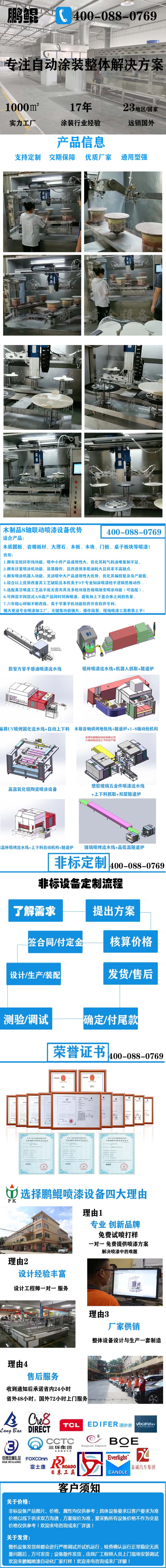 木制品8軸聯(lián)動噴漆設備